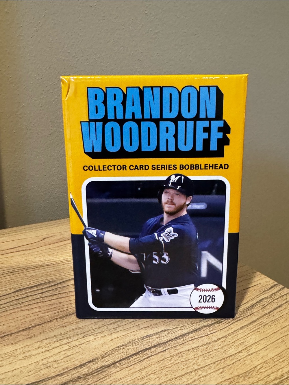 New 2026 Milwaukee Brewers Brandon Woodruff Batting SGA Bobblehead Promo 7/18/26 - Picture 2 of 6